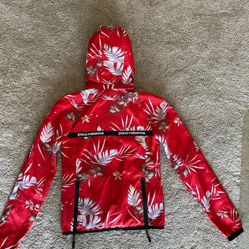 Paco Rabanne Red Floral Jacket - Picture 2 of 3